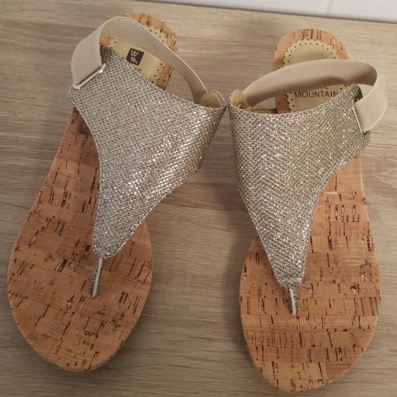 white mountain all good wedge sandals